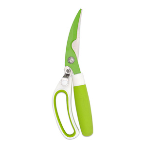 Kitchen Scissors Stainless Steel Green Straight Head For Home Use Cutting Duck Fish Chicken Bones - Product Image 4