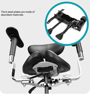 Chaise dentaire moderne commande au pied mouvement mains courantes efficacité confortable pour mobilier de laboratoire pour écoles hôpitaux propre