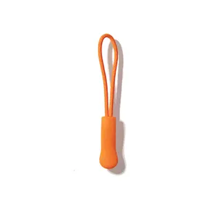 Rainbow Silicone Rubber PVC Zipper Puller/Slider with String Cord for Travel Bag Backpack Tent Suitcase Shoe Swimwear Phone Fufu