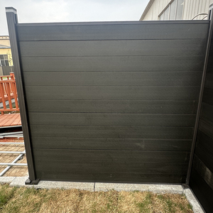 Valla WPC horizontal de 6 pies y puertas <span class=keywords><strong>para</strong></span> casas Valla DE PANTALLA DE PRIVACIDAD sin excavación con <span class=keywords><strong>tratamiento</strong></span> de superficie en relieve - Product Image 2