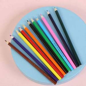 Juego de Lápices de Colores de Madera de Alta Calidad, 12 Colores, con Caja Metálica, para Niños, Certificado EN71-3, con Logotipo OEM - Product Image 3