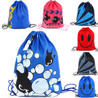 Sac à cordon en polyester et nylon promotionnel en gros, 30 cm, pour le shopping et comme sac à dos