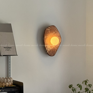 Lámpara de pared con pantalla de cristal E27, fuente de luz LED para sala de estar, dormitorio, pasillo, balcón, estilo vintage - Product Image 5