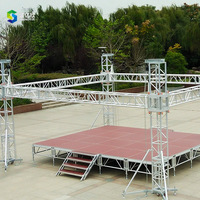 Plataforma de Podio para Altavoces de Exterior de Aluminio Resistente, Estructura de Escenario para Conciertos