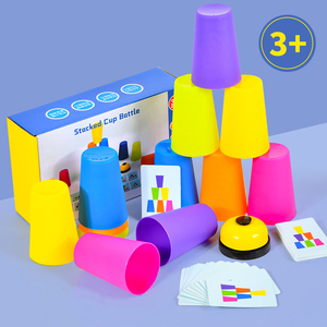 <span class=keywords><strong>Juego</strong></span> de Apilar Tazas para Niños, <span class=keywords><strong>Juego</strong></span> de Velocidad Manual, Rompecabezas para Niños, Entrenamiento de Pensamiento, Aprendizaje, Juguetes de Verano para Niños - Product Image 2