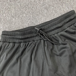 Men's Black Polyester <b>Athletic</b> Shorts Elastic Waist Drawstring Quick Dry Casual Sport Shorts Made in Vietnam - Product Image 4