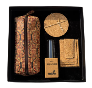 Juego de viaje de corcho con logotipo personalizado, organizador de fundas para pasaporte, etiqueta de equipaje, llaveros promocionales de excursión, mosquetones - Product Image 3