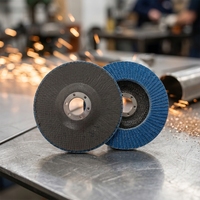 Disque à lamelles abrasif en zircone pour polissage Inox en acier inoxydable RATECH 115mm T27/T29 épaisseur 6.0mm personnalisable OEM haute dureté