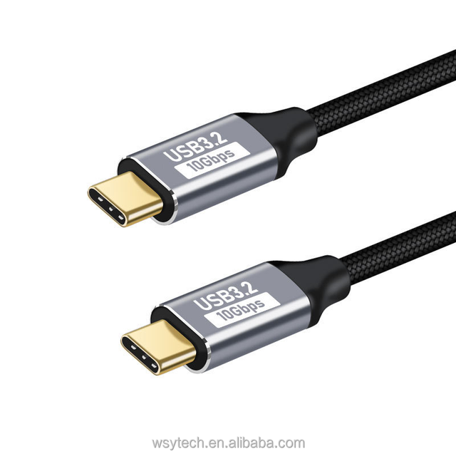 Laptop PD 100W 90 Degree L Shape 5A Fast Charging USB C to Type C Cable for Phones and Computer Data Transfer Cable