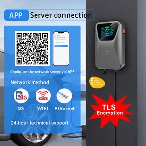 Mini Estación de Carga para Auto Tesla, Sistema de Pago con <span class=keywords><strong>Tarjeta</strong></span> de Crédito y Efectivo, Cargador EV de Nivel 2 Montado en Pared con Aplicación de Pago White Label - Product Image 3