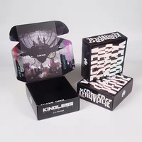 Caja de Embalaje de Cartón Plegable de Alta Gama OEM para Sombreros y Zapatos con Inserciones de Esponja, Material Corrugado Hecho a Mano con Acabado Bronceado