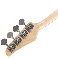 Magna Brand Direct Model MJB-03 4-String Jazz Bass Fretless Design Solid Top Maple & Ash Matt Finish