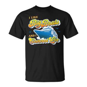 J'aime les grands bateaux et je ne peux pas mentir - T-shirt de croisière - Product Image 1