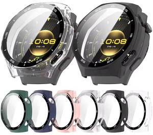 Protector de Pantalla de Vidrio Templado Oficial + Funda Rígida de PC para Reloj <span class=keywords><strong>Huawei</strong></span> Watch GT6 Pro de 46 mm, Cristal Protector Antirrayaduras con Escala - Product Image 1