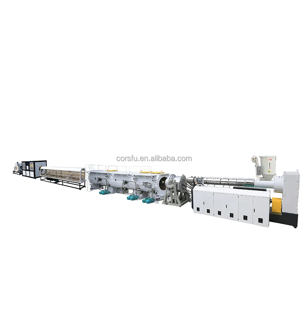plastic pipe by pp ppr PE PP material extrusion machine line by Chinese supplier pe water pipe making machine
