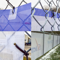 Bannière publicitaire extérieure personnalisée 2025 en tissu maillé PVC imprimé pour la promotion