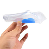 Vente en gros : Coussinet de talon en silicone, coussinet pour fasciite plantaire, coussinet anti-douleur pour le talon, semelle intérieure, coque de talon bicolore, MOQ 1 PAIRE