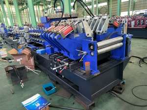 Estructura de construcción Marco de acero Canal Perfil Fabricación Máquina formadora de rollos <span class=keywords><strong>C</strong></span> y Z Purlin completamente automática - Product Image 4