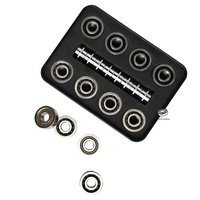 Ultra Smooth & Low Noise Overlap 11-Ball Si3N4 Black Hybrid Ceramic 608 627 Inline Quad Speed Skate Bearings Rodamientos Patines