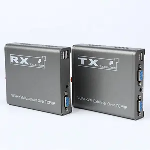 1080p KVM Extender 20KM VGA to Fiber Optic Extender Support Multiple in And Multiple out Through Optical Fiber Switch