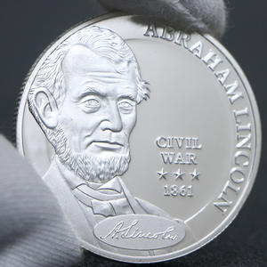 <span class=keywords><strong>American</strong></span> US President Abraham Lincoln guerra civile 1861 comandante di monete Commemorative in capo sfida monete - Product Image 3