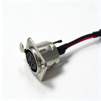 Connecteur circulaire femelle 4 broches vers câble d'alimentation 2 broches 16AWG, câble de sortie 24V pour périphériques externes de robot