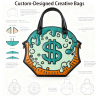 Sac Ita personnalisé, forme originale, sac fourre-tout, logo personnalisé, design thématique, pochette de présentation pour projet créatif, marchandise unique, sac à main