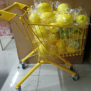 Childrens Shopping Cart Metal Mini Supermarket Stroller For Kids Photography Props Birthday Party Themed Cartoon Multi Color - Product Image 3