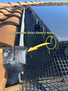Grillage anti-nuisibles pour panneaux solaires en acier recouvert de PVC de 1/2 pouce x 100 pieds, système de protection anti-oiseaux et anti-pigeons sans perçage, Marderschutz - Product Image 5