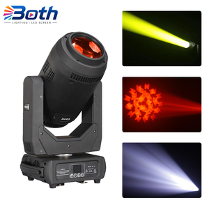 Compact 350W LED Moving Head BEAM SPOT WASH 3-in-1 for Wedding, DJ, and Party <b>Lighting</b> - Product Image 1