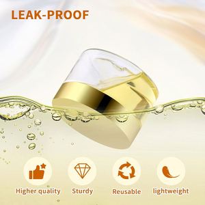 Venta al por Mayor de Frascos Cosméticos Transparentes de PET con Boca Ancha, Tapa Dorada con Rosca, Capacidades de 50ml-500ml, Impresión por Serigrafía para Productos Faciales - Product Image 4