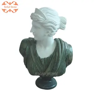 Iç dekoratif benzersiz mermer yunan tanrıçası Artemis Diana büstü heykel