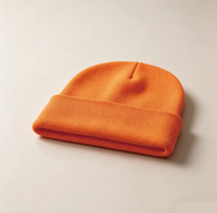 Bonnets d'hiver colorés de créateurs, bonnets en tricot épais avec logo brodé personnalisé pour le sport