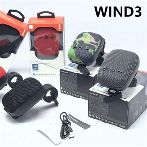 WIND3 Mini Haut-parleur sans fil portable pour extérieur, avec support de fixation pour vélo, son puissant et basses profondes, audio intelligent - Product Image 1