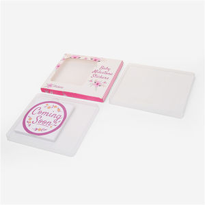 Autocollants de tatouage carrés plats à l'encre de soja, motif graffiti simple, pour emballage de boîte en carton rigide personnalisé pour produits de vente au détail en magasin - Product Image 2