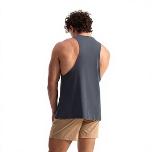 Débardeur de sport personnalisé pour homme, sans manches, pour la gym et l'entraînement, marque privée, fabricant OEM ODM, fournisseur, usine, vente en gros - Product Image 3