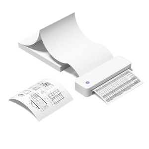 Anpassbarer Bluetooth Kabelloser Tragbarer USB <span class=keywords><strong>A4</strong></span> Mini Thermodrucker für Bürodokumente, Bilder und Thermobon-Druck - Product Image 2