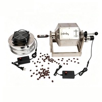 Machine à torréfier le café et les haricots de soja en acier inoxydable de 3,8 L à rotation automatique, prix de gros, machine à torréfier les cacahuètes, 110 V