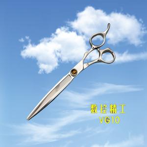 กรรไกรตัดผมมืออาชีพ Vg10 ขนาด 7 นิ้ว แบบแบน สำหรับคนถนัดขวา ใช้ในร้านเสริมสวย ใบมีดสแตนเลส แบบมาตรฐาน - Product Image 4