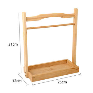 Bandeja de Servir de Bambú Natural para Almacenamiento de Alimentos y Bebidas, Decoración para el Hogar, Cocina y Comedor - Product Image 3