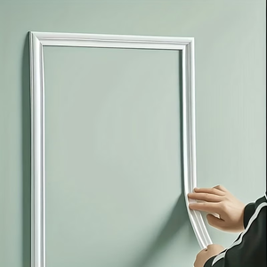 Moulures murales modernes en TPE, bandes de finition autocollantes noires pour la décoration intérieure et la protection <span class=keywords><strong>des</strong></span> murs - Product Image 4
