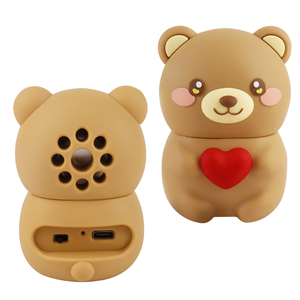 Biểu Tượng Tùy Chỉnh Dễ Thương Hình Trái Tim Gấu Loa Không Dây Ngoài Trời Mini Xách Tay Âm Thanh Loa Không Dây - Product Image 1