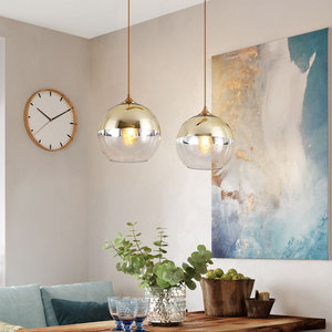 Decoración interior soplado a mano de cristal led luz colgante - Product Image 3