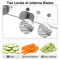 Mandoline Professionnelle Multifonctionnelle Réglable en Acier Inoxydable – Trancheuse à Légumes Premium pour Oignons et Tomates