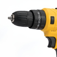 Perceuse sans fil 21V avec affichage numérique, moteur à balais, perceuse pistolet, couple de 40 Nm, 1800 tr/min, mandrin de 10 mm, perçage du bois jusqu'à 36 mm