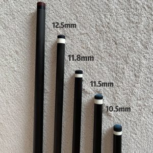 Taco de Billar Personalizado con Logotipo, Eje de Fibra de Carbono Pro Taper de 12.5mm 11.8mm, Punta Radial Uniloc Pin, Alta Calidad, Peso Ligero 19 oz - Product Image 2