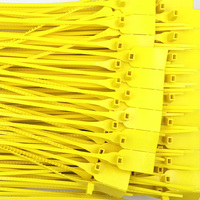 Sceau de sécurité en plastique jetable imprimé sur mesure, anti-effraction, pour la logistique, les marchandises, les camions, les coursiers et les expéditions
