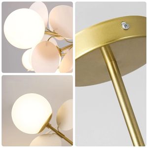 Современная Роскошная нордическая Люстра для детской комнаты, гостиной, столовой, красочный домашний декор, подвесная люстра со стеклянным шаром - Product Image 6