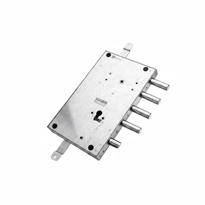 Serratura per Porta Blindata MOTTURA Stile Moderno, Interno/Esterno, Finitura in Acciaio Inox, Cilindro Europeo Destro, Made in Italy - Product Image 2