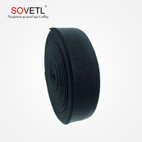 Sangle en aramide Couleur noire Courroie de pompier ignifuge Kevlars tissés ignifuges Sangle en aramide